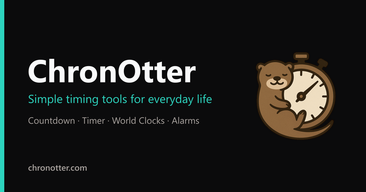 Timer en línea — Preciso y a pantalla completa · ChronOtter